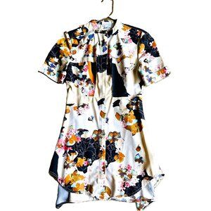 3.1 Phillip Lim for Target Asymetrical Floral Full Zip Front Dress - Size XS